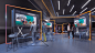 Exhibition  booth Stand 3D ADIHEX exhibition stand design UAE dubai Bahaa eldin Mohamed