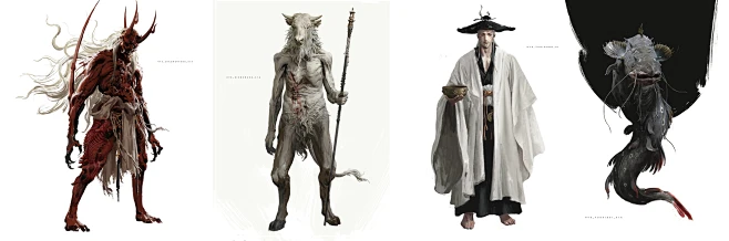 妖 Characters in the Black Myth：Wukong 09-4-花瓣网