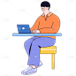 人物插画元素主题素材