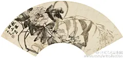 #海上画派#【 清 赵之谦 《陶炼野逸册》② 】此册款题取法多人，所谓取法者，实际上都是画为某家所擅名的题材，譬如陆治的藤萝、徐渭的墨荷、石涛的水仙、金农的梅花和李鱓的绣球、芍药、菊花，以及钱载的兰石，具体的画法则全然出乎于己，李、恽技法的结合已经相当熟练。作者作此册时年35岁。上接①…