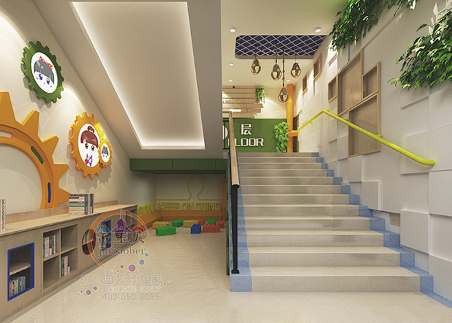 幼儿园楼梯间设计效果图