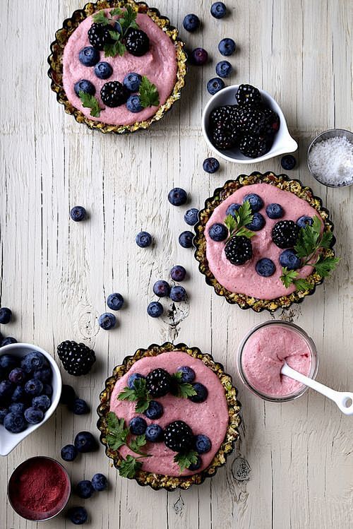 Raw Berry Tarts for ...