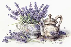 AI绘画_Prompts_Evdoha_lavender_still_life_._on_a_light_background_Alexei_Gray__e763c127-bbd9-4c5e-9649-748b355e1c66_xpanx.com