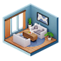 Living Room 3D Icon