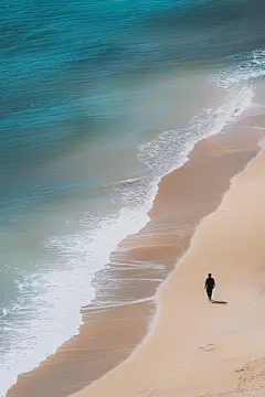 海滩打卡创意背景图片