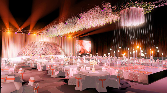 3Dmax婚礼舞台设计效果图