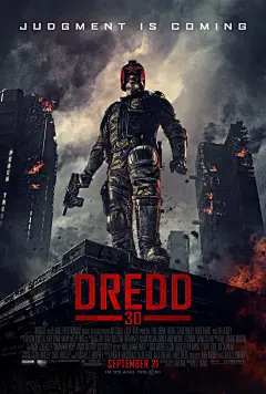 Extra Large Movie Poster Image for Dredd《特警判官》最新海报。有气势。