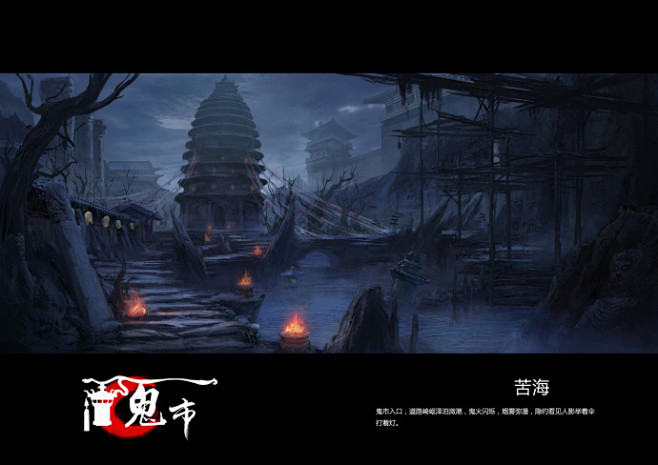 模拟项目《鬼市》故事梗概：青龙湖，县东南...
