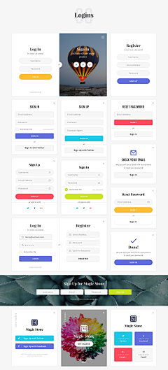 火翼采集到经典登录页面-灵感