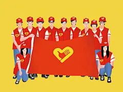 清新志愿者原创人物素材清新 人物 志愿者 社团 活动 帮助 原创人物素材 教育 卡通 手绘 人物插画 插画人物 卡通人物 人物素材 文明插画