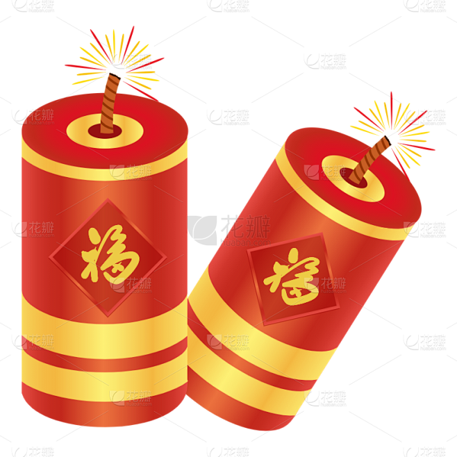 新春鞭炮主题贴纸