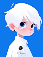 设置niji5模式-风格--style expressive
垫图 a white hair cartoon little boy has blue eyes, in the style of minimalist color field, Graphic illustration, abstractmemphis, minimalism, 2d game art, blink-and-you-miss-it detail,clean bluebackground, trend il