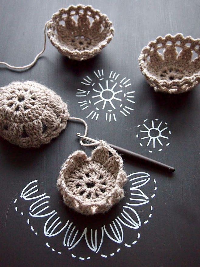 Crochet Mini Basket ...