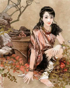 中网美女录采集到手绘美女