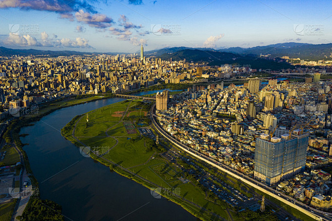 台湾台北鸟瞰图