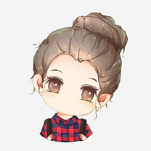 丸子头小女孩