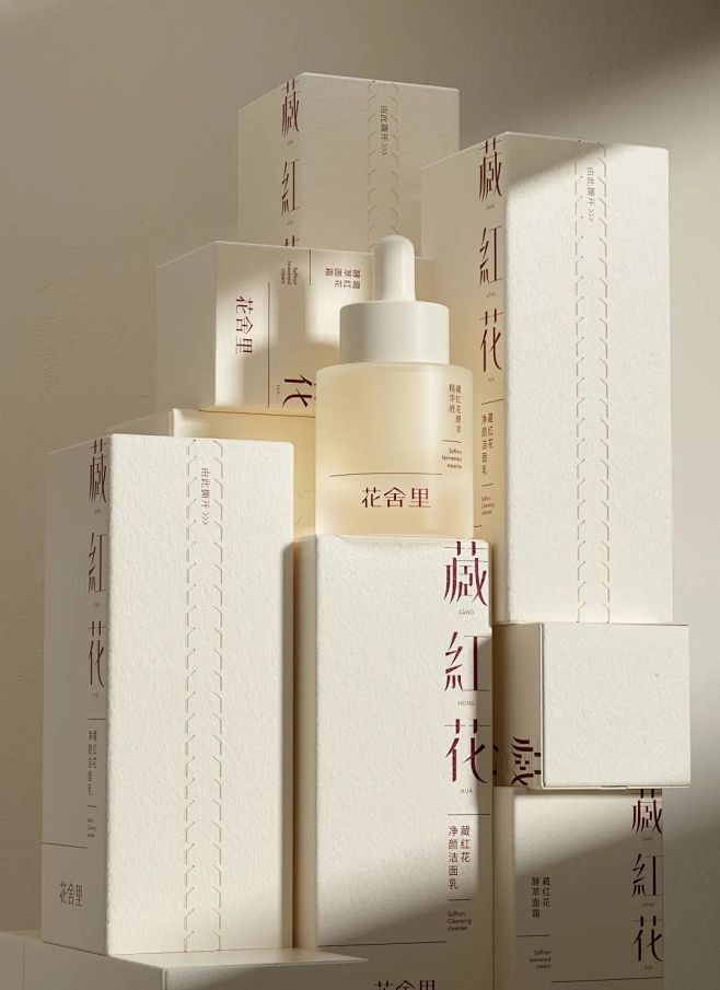 花舍里产品包装：定义中国原创天然植物护肤...