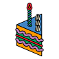Image may contain: birthday cake and cartoon