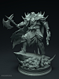 Khorne Champion of Chaos, Warhammer Fantasy, Juan Novelletto : Hi all! This is my tribute to Khorne! I made this Chaos Warrior, mixing a lot of ideas that I've been searching in internet. Hope you like it! Modeled in ZBrush, textures in Painter, render in
