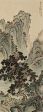 陈少梅——人物山水画欣赏 | 
陈少梅（1909-1954），名云彰，号升湖，学省梅。湖南衡山人。擅长中国画。自幼随父学画、参加中国画学研究会、为金北楼入室弟子。陈少梅上承马、夏、郭熙、浙派戴进、吴伟衣钵，兼师周臣、唐寅、仇英，一生转益多师，能工能简，水墨与重彩并长，山水、人物、花卉和书法均有一定造诣，笔墨潇洒而不失法度，艺术面貌渊穆清华，洋溢着和谐的节奏与优雅的韵律，形成了自己清逸淡雅、寓柔秀于阳刚的清劲画风，于艺坛独树一帜。