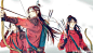 #国人画师推荐# @千二百 淡雅的色彩与画面气氛结合的很妙，舒服又不失静谧感！绘师笔下的#魔道祖师# 系列都棒的飞起~【更多TA的美图戳】O网页链接