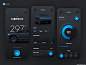 特斯拉 移动UI kit源文件下载，Neumorphic新拟物风Tesla卡车控制app UI ，fig源文件下载