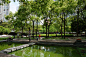 上海长寿公园 植物组团 景观节点 休息空间 水池