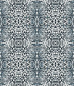 雪豹动物印花-无缝背景