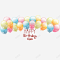 卡通生日快乐装饰气球矢量图 设计图片 免费下载 页面网页 平面电商 创意素材