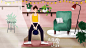 运动健康插画banner