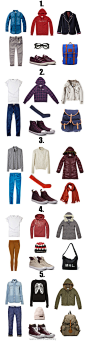 #Eyestore单品搭配# 关于Converse 12月的女生秋冬单品搭配,图中的运动外套,羽绒,鞋子均为converse