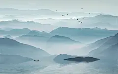 超有意境，中式山水壁纸，210张高清版！-室内设计-拓者设计吧