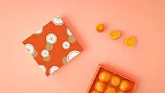 蓝色一页品牌平面作品 | 脐橙，橙熟时刻，橙子单品品牌包装设计-古田路9号-品牌创意/版权保护平台