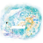 「少年ティノと白いピアノ」/「にび　」のイラスト [pixiv] #小清新插画# #水彩#