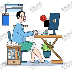 职业程序员人物插画 【酷图网】职业插画,程序员插画,卡通人物插画,卡通人插画,人物卡通插画,职业人物插画,职业素材,程序员素材,卡通人物素材,卡通人素材,人物png,人物卡通素材,职业人物素材,卡通人物png