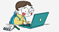 卡通小男孩学习查阅资料矢量图png免抠素材_新图网 https://ixintu.com 卡通小男孩 卡通儿童 卡通学生 学习复习 打电脑 翻阅资料 查阅资料 培训复习
