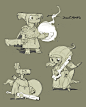 Hob Beastiary , Paul Richards : Would-be creatures and critters to populate the world of Hob.  [Runic Games, circa 2015]