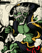 Shinto Gods : Personal illustrative project on Shinto/Japanese Gods.