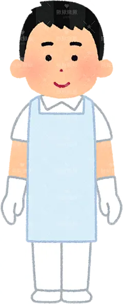 身穿白大褂的医生（医师研究人员）medical_ppe_man3_apron