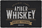 琥珀威士忌字体 Amber Whiskey Typeface_字体下载_海报字体