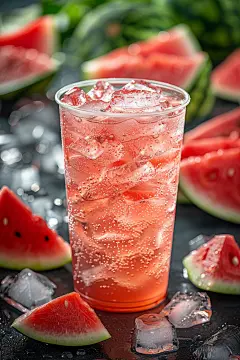夏天健康西瓜冰饮