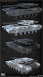 Apex Legends Paladin Tank, Brian Burrell : I concepted and built the initial HiPoly base model for this tank and provided the overall guidance and art direction for outsourcing.  It was loosely inspired by the Israeli Merkava and was meant to have a more 