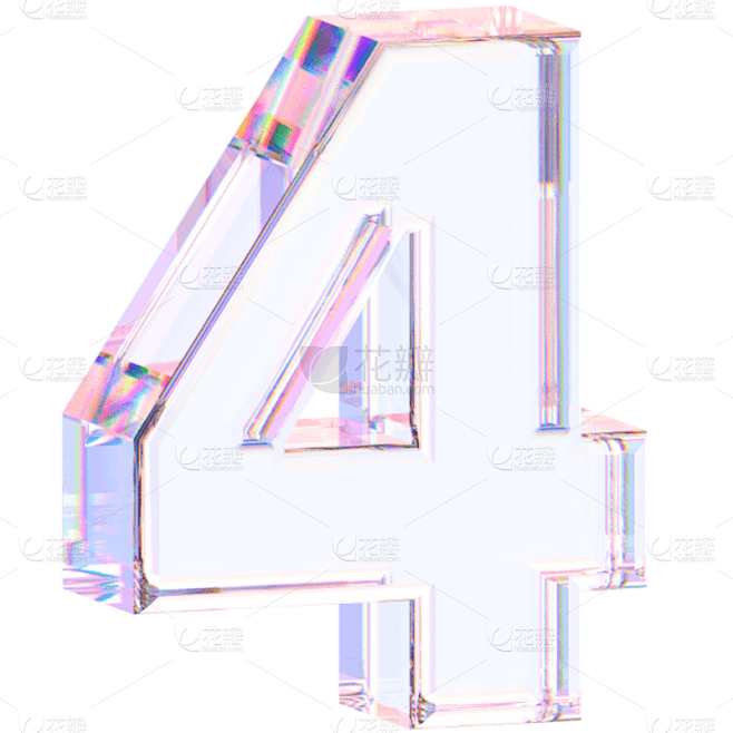 C4D-数字玻璃元素