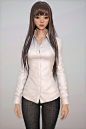 Long Hair, Shin JeongHo : This is my test for new character modeling.<br/>Thank you!  Good luck to you!!