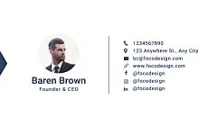 Business Owner Personal Contact Information Business Card
