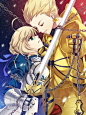 Saber and Archer fate zero/fate stay night