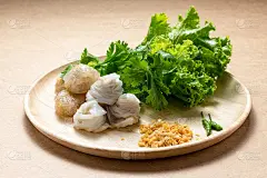 蒸米皮饺子，泰式甜点
