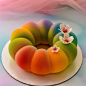 彩虹色蛋糕