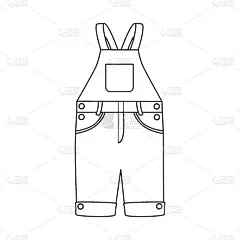 幼儿,品牌名称,分离着色,衣服,轮廓,外衣,工作服,设计,布置,收集