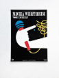 Tour poster for stand-up comedian Micha Wertheim by Noma Bar
